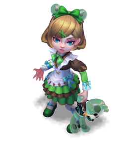 Cafe Cuties Annie Emerald chroma
