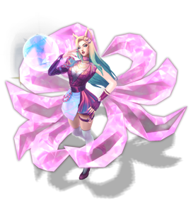 K/DA ALL OUT Ahri Rose Quartz chroma