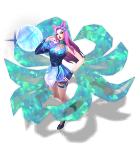 K/DA ALL OUT Ahri Aquamarine chroma