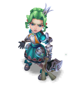 Battle Princess Annie Turquoise chroma
