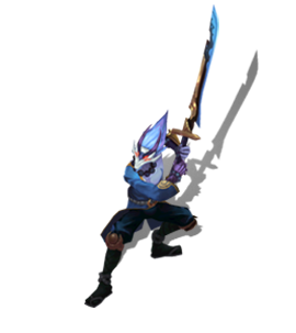 Blood Moon Master Yi Aquamarine chroma