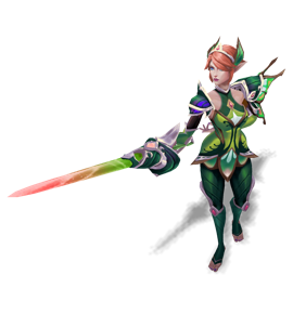 Faerie Court Fiora Emerald chroma