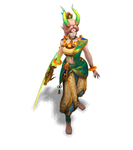 Heavenscale Diana Emerald chroma