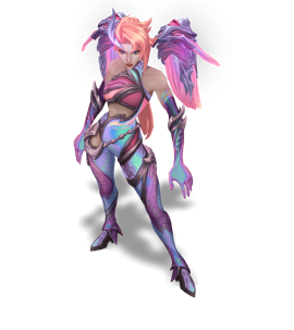 Lagoon Dragon Kai'Sa Rose Quartz chroma