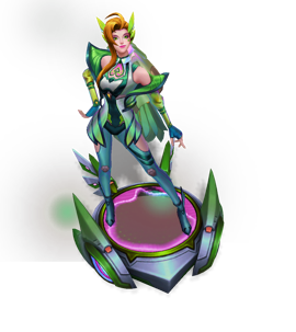 Battle Dove Seraphine Emerald chroma