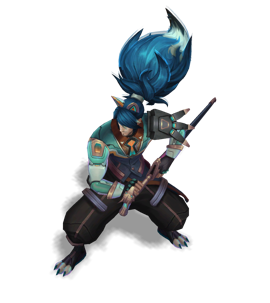 Battle Wolf Yasuo Turquoise chroma