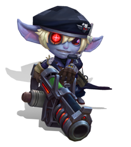 Omega Squad Tristana Obsidian chroma
