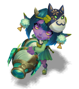Spirit Blossom Tristana Emerald chroma
