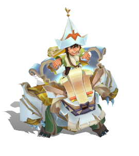 Papercraft Nunu & Willump Aquamarine chroma