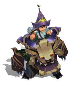 Papercraft Nunu & Willump Obsidian chroma