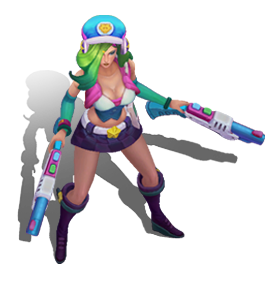Arcade Miss Fortune Aquamarine chroma