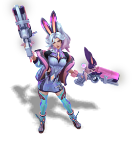 Battle Bunny Miss Fortune Rose Quartz chroma