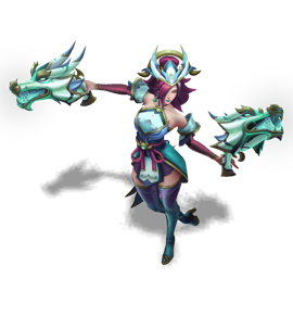 Porcelain Miss Fortune Turquoise chroma