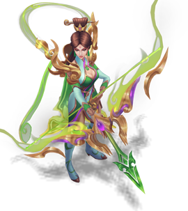 Lunar Empress Ashe Emerald chroma