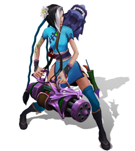 Firecracker Jinx Aquamarine chroma