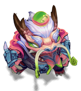 Shan Hai Scrolls Tahm Kench Rose Quartz chroma