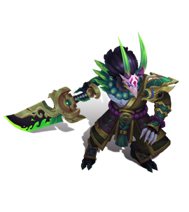 Blood Moon Tryndamere Emerald chroma