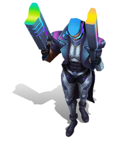 Demacia Vice Lucian Neon Noir chroma