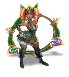 Battle Queen Qiyana Emerald chroma
