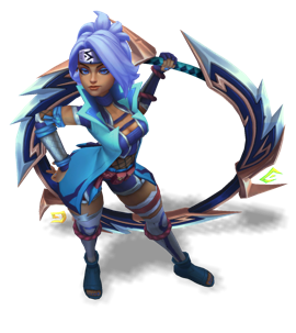 Shockblade Qiyana Aquamarine chroma