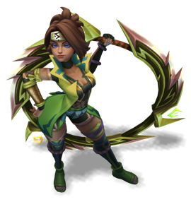 Shockblade Qiyana Emerald chroma