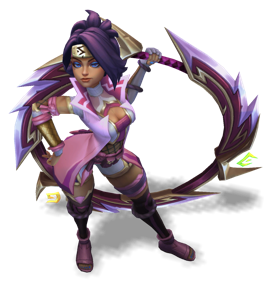 Shockblade Qiyana Rose Quartz chroma