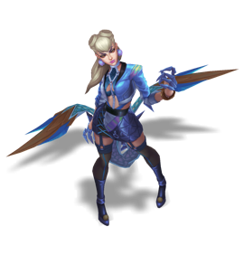 K/DA ALL OUT Evelynn Sapphire chroma