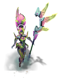 Cyber Halo Janna Peridot chroma