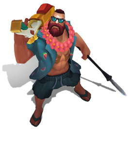 Pool Party Gangplank Obsidian chroma
