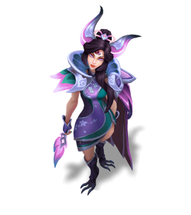 Brave Phoenix Xayah Tanzanite chroma