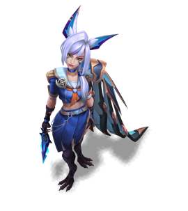 Battle Academia Xayah Sapphire chroma