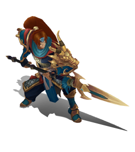 Warring Kingdoms Xin Zhao Aquamarine chroma