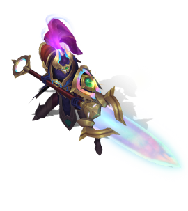 Cosmic Defender Xin Zhao Tanzanite chroma