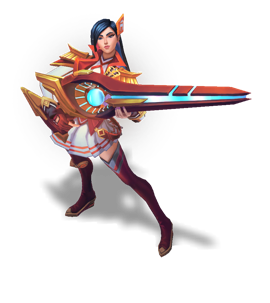 Battle Academia Caitlyn Ruby chroma