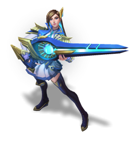 Battle Academia Caitlyn Sapphire chroma