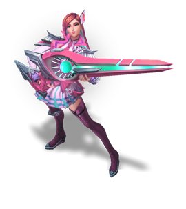 Battle Academia Caitlyn Rose Quartz chroma