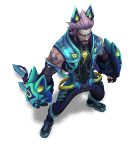 Battle Wolf Sylas Turquoise chroma