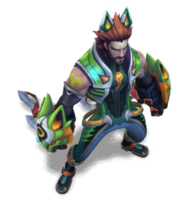 Battle Wolf Sylas Emerald chroma