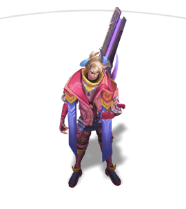 Lunar Beast Aphelios Rose Quartz chroma