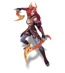 Faerie Court Katarina Ruby chroma