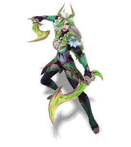 Faerie Court Katarina Emerald chroma