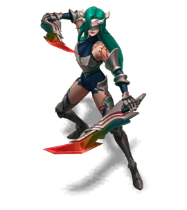 Chosen of the Wolf Katarina Turquoise chroma