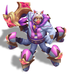 Pajama Guardian Cosplay Urgot Rose Quartz chroma