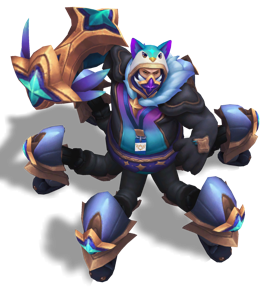 Pajama Guardian Cosplay Urgot Obsidian chroma