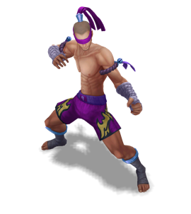 Muay Thai Lee Sin Tanzanite chroma