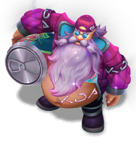 Music Fan Gragas Rose Quartz chroma