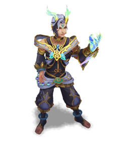 Heavenscale Ezreal Obsidian chroma
