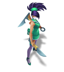 Nurse Akali Emerald chroma