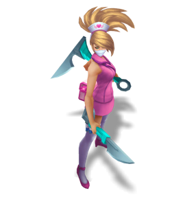 Nurse Akali Rose Quartz chroma