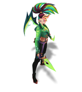 K/DA ALL OUT Akali Peridot chroma